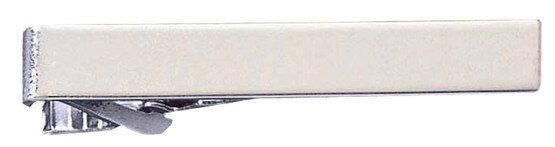 Nickel plain finish tie bar from Blackinton